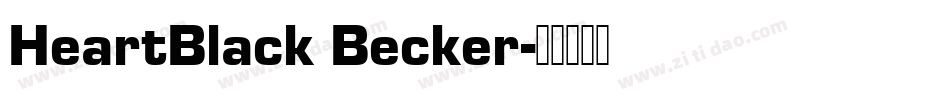 HeartBlack Becker字体转换